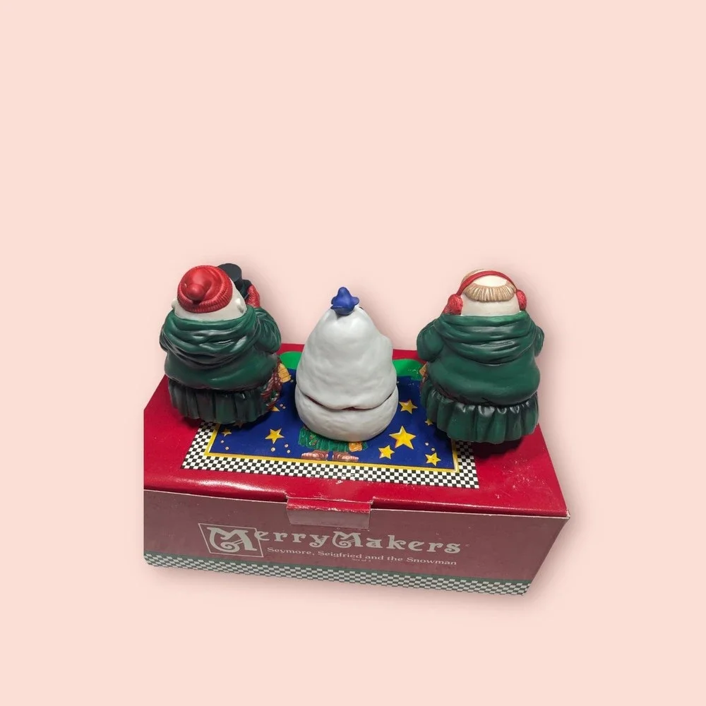 Department 56 Merry‎ Makers Seymore, Seigfried and the Snowman 9365-3 with Box